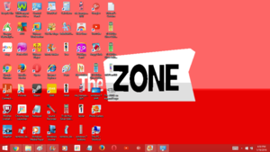  The ZONE Red White