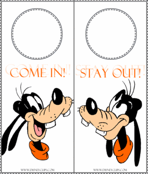  Walt 디즈니 Crafts - Goofy Goof Door Hanger