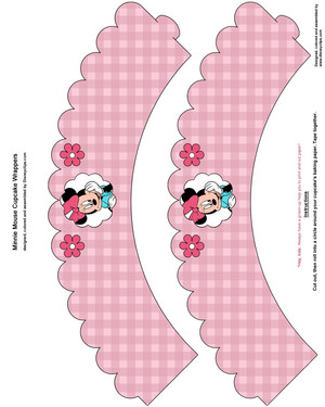  Walt disney Crafts - Minnie mouse cupcake Wrappers