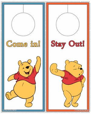  Walt ডিজনি Crafts - Winnie the Pooh Door Hanger