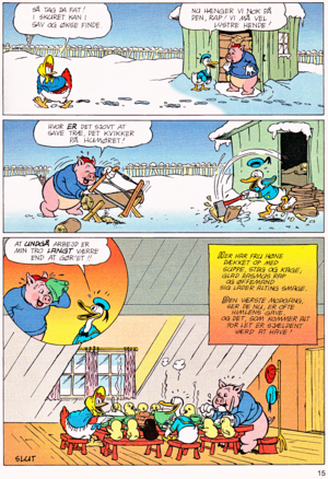  Walt 迪士尼 Movie Comics - The Wise Little Hen (Danish Version)