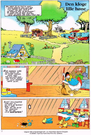  Walt 디즈니 Movie Comics - The Wise Little Hen (Danish Version)