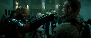 Will Smith as Deadshot and Joel Kinnaman as Rick Flag