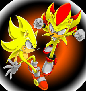  super sonic and super shadow sonic the hedgehog 5766838
