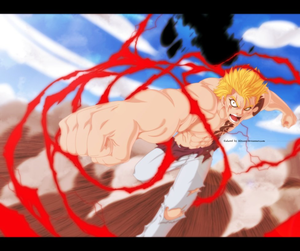  *Laxus Defeat Wahl With Red Lightning*