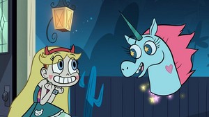      star and pony head        
