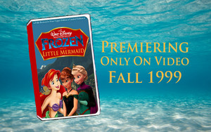  A Walt Disney Masterpiece La Reine des Neiges And The Little Mermaid (1999) On VHS