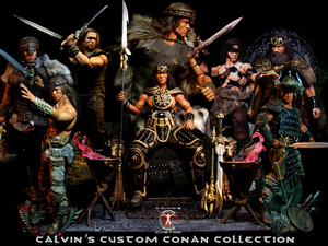 Calvin's Custom 1/6 one sixth scale Arnold Schwarzenegger as Conan the Barbarian and the destroyer a