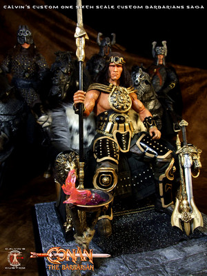 Calvin's Custom 1/6 one sixth scale Arnold Schwarzenegger as King Conan, based on Conan the Barbaria