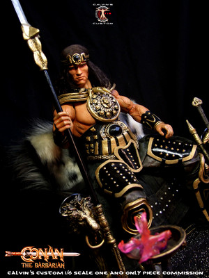  Calvin's Custom 1/6 one sixth scale Arnold Schwarzenegger as King Conan, based on Conan the Barbaria