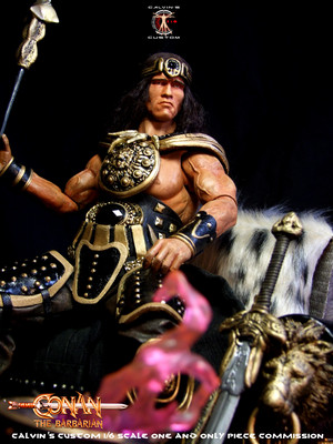  Calvin's Custom 1/6 one sixth scale Arnold Schwarzenegger as King Conan, based on Conan the Barbaria