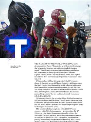  Captain America Civil war - Empire Magazine - UK - April 2016