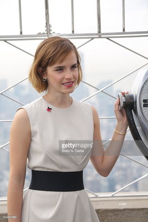  Emma In HeForShe Magenta for International Women's hari on March 8, 2016 in New York City.