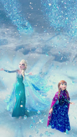  Frozen Elsa and Anna phone achtergrond