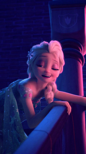  Frozen Fever Elsa Phone karatasi la kupamba ukuta