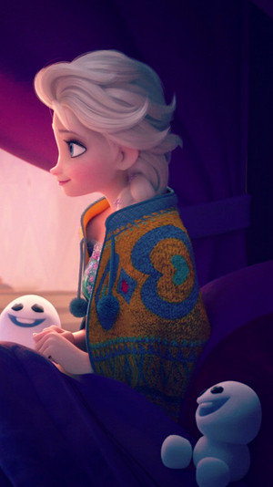 Frozen Fever Elsa Phone Wallpaper