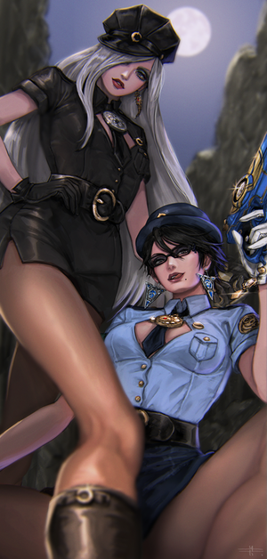  Jeanne and Bayonetta | Police Uniform