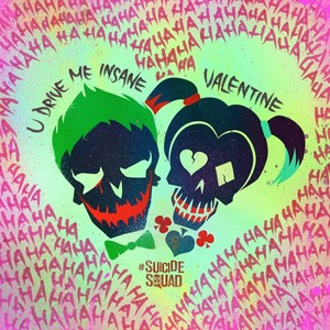  Joker and Harley Quinn Valentine's день Poster