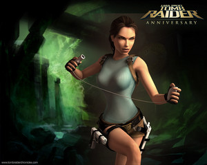 Lara with a Wii Remote