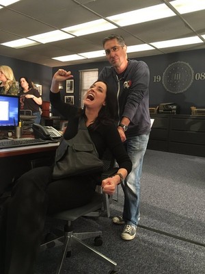  Paget is back!:) On set of Episode 11x09