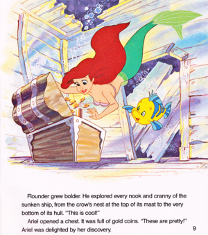  Walt Дисней Book Scans - The Little Mermaid: Ariel and the Secret Grotto (English Version)