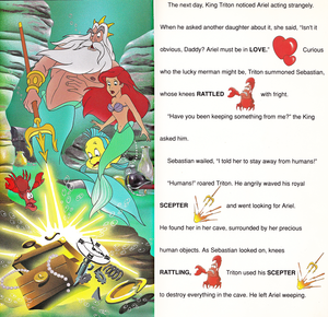  Walt disney Book imágenes - The Little Mermaid: Golden Sound Story