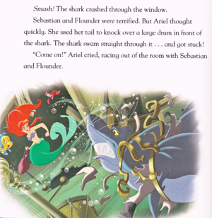  Walt Disney Book Scans - The Little Mermaid: yu, ikan jerung Surprise (English Version)