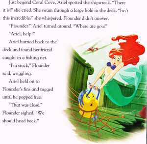  Walt disney Book Scans - The Little Mermaid: tiburón Surprise (English Version)