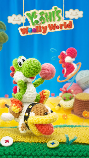  Yoshi's Wooly World Mobile 壁紙
