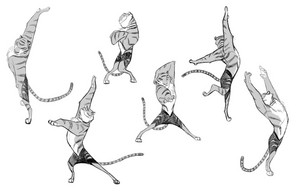  Zootopia Concept Art - Tiger Dancers