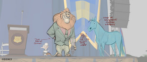  Zootopia - Mayor Lionheart animasi draw overs