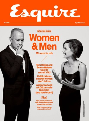  Emma Watson and Tom Hanks cover Esquire UK (April 2016)