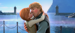  Anna and Kristoff किस