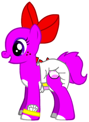  Birdo as a pony-improved (diapered)