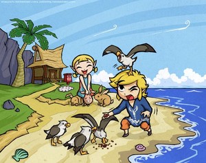  COLLAB with Zellie669 Wind Waker Outset Siblings da Purrdemonium