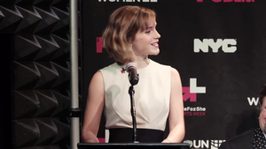  Emma Watson HeforShe Arts Week opening speech screencaps
