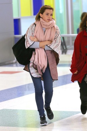  Emma Watson at JFK airport [April 03, 2016]