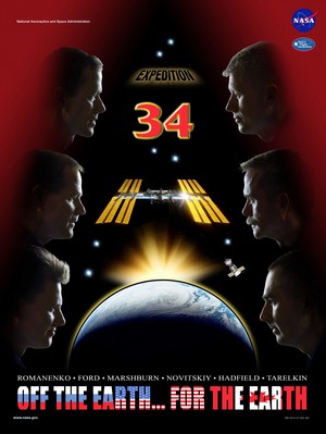  Expedition 34 Mission Poster