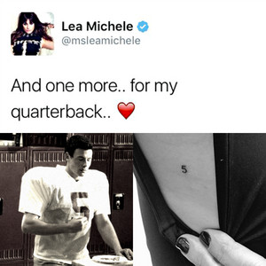  LEA GOT A TATTOO IN HONOR OF CORY *crying