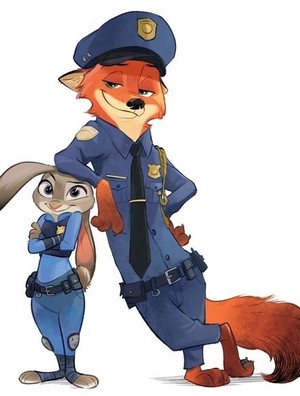  Officer Judy Hopps and Officer Nick Wilde