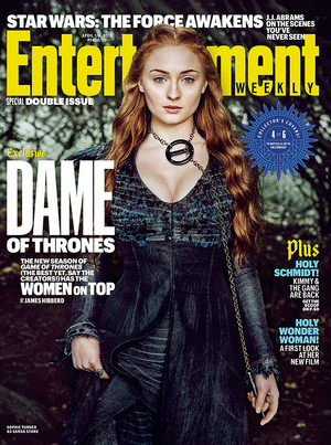  Sophie Turner as Sansa Stark in Entertainment Weekly Cover