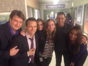  Stanathan and Castle's cast-BTS season 8