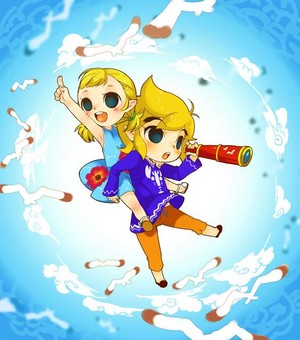 The Legend of Zelda The Wind Waker  Toon Link and Aryll