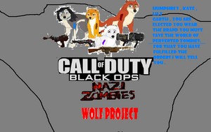  call of duty black ops nazi zombie 狼, オオカミ project