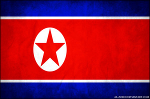  grunge flag of north korea Von al zoro d4q454s