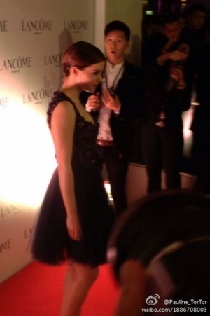 Emma at Lancome VIP avondeten, diner in Hong Kong (2011. 12. 07)
