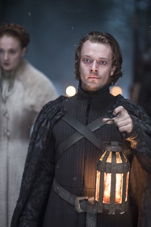 Alfie Allen as Theon Greyjoy in Game of Thrones: Unbowed, Unbent, Unbroken