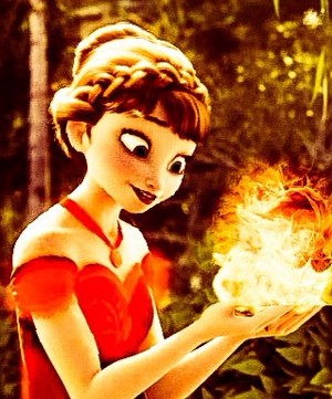  Anna With ngọn lửa, chữa cháy Powers