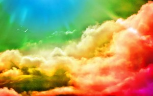 Beautiful colorful clouds