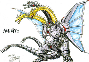 Concept Art   Godzilla vs. King Ghidorah   Mecha King Ghidorah 3